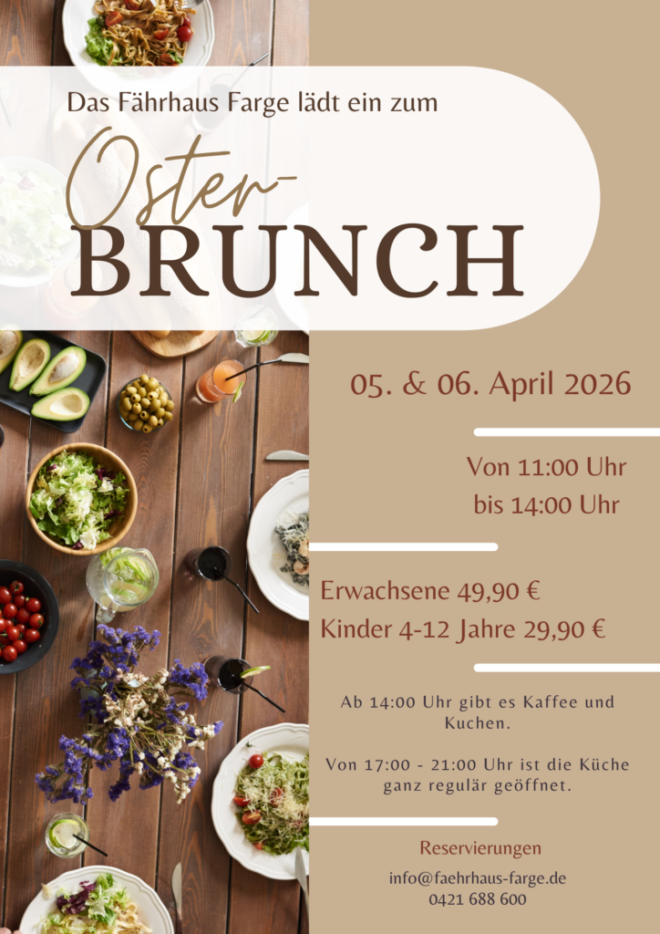 Beige Braun Elegant Aesthetisch Restaurant Neujahr Brunch Werbung Ankuendigung Flyer